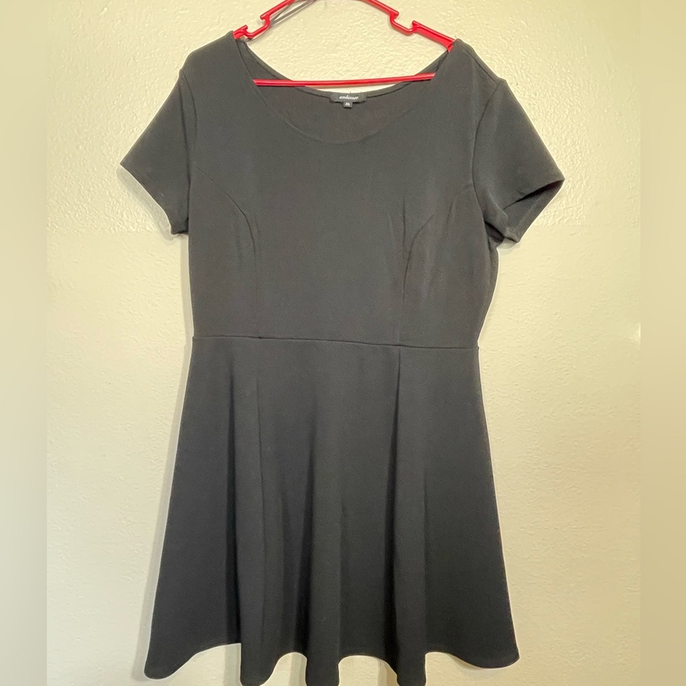 Ambiance Black Mini Dress 2xl